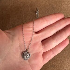 Silver Heart Pendant Necklace